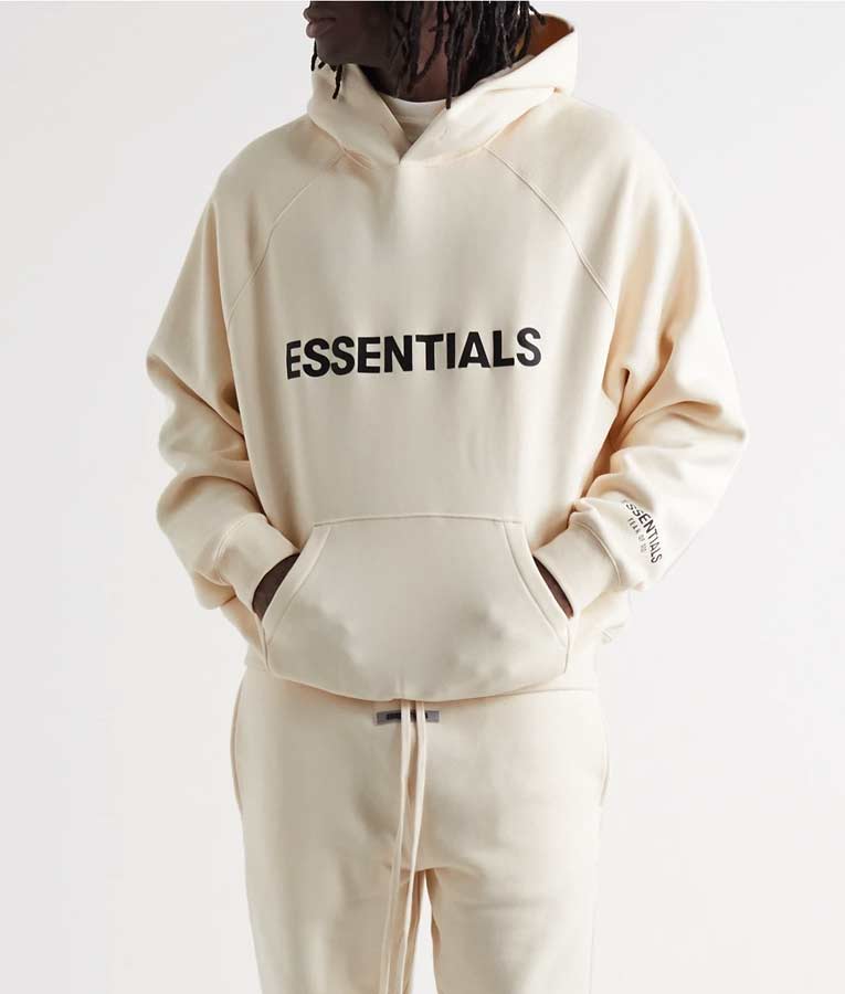 Shop Fear Of God Essentials Hoodie | FOG Pullover Hoodie - Movie Jackets