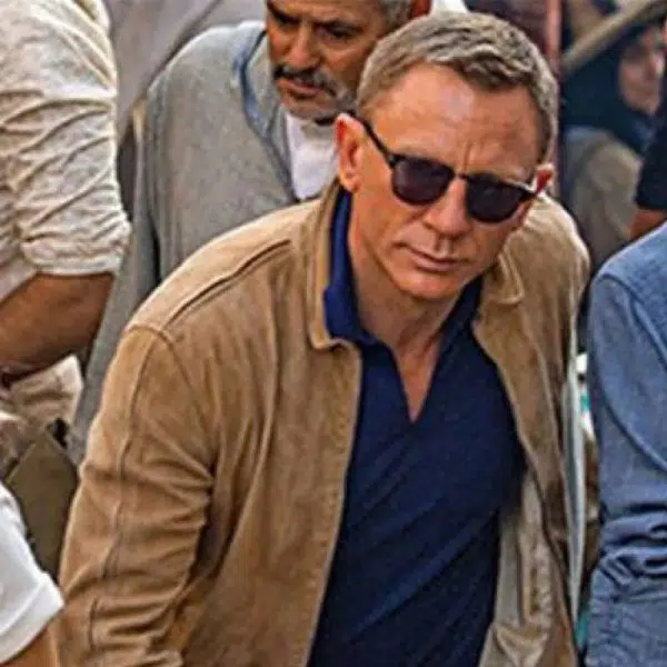 Daniel Craig Spectre Morocco Brown Suede Jacket