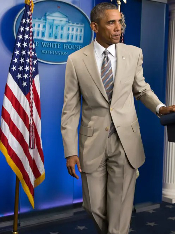 Barack Obama Tan Suit | Obama Grey Tan Suit